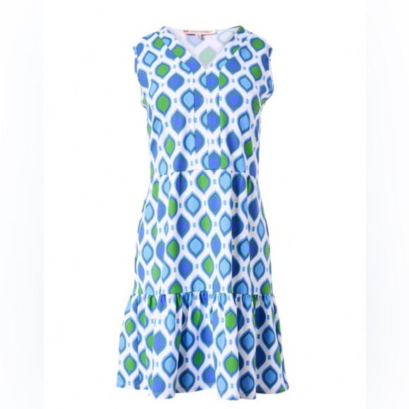Jude Connally Dresses & Skirts - Jude Connally Annabelle Mini Dress Blue White Size Medium